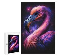 Teenagerss Puzzles 1000 PCS Jigsaws Cosmic Flamingo Art Print-2 Jigsaw Puzzle Hands-on Game Wall Art Deal As Gifts for The Whole Family 1000 PCS