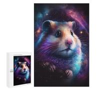 Teenagerss Puzzles 1000 PCS Jigsaws Cosmic Hamster Art Print-2 Jigsaw Puzzle Hands-on Game Wall Art Deal As Gifts for The Whole Family 1000 PCS