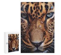 Teenagerss Puzzles 1000 PCS Jigsaws Cute Wet Leopard Puzzle for Adults Brain Teaser Game Presents for Women for Birthday, Chrismas 1000 PCS