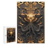 Teenagerss Puzzles 1000 PCS Jigsaws Devil Golden Cthulhu Jigsaw Puzzle Hands-on Game Wall Art Deal As Gifts for The Whole Family 1000 PCS
