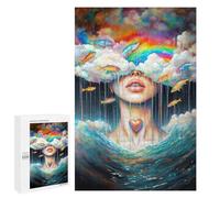 Teenagerss Puzzles 1000 PCS Jigsaws Drowning in Dreams Puzzle for Adults Brain Teaser Game Presents for Women for Birthday, Chrismas 1000 PCS