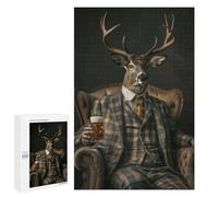 Teenagerss Puzzles 1000 PCS Jigsaws Elegant Elk Puzzle for Adults Brain Teaser Game Presents for Women for Birthday, Chrismas 1000 PCS