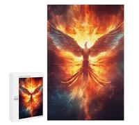 Teenagerss Puzzles 1000 PCS Jigsaws Fire Flames Phoenix Bird Puzzles for Adults Anti-Stress Toys Analysis And Logic for Birthday, Chrismas 1000 PCS