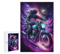 Teenagerss Puzzles 1000 PCS Jigsaws Galactic Motorcycle Ride -4 Jigsaw Puzzle Hands-on Game Wall Art Deal As Gifts for The Whole Family 1000 PCS