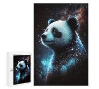 Teenagerss Puzzles 1000 PCS Jigsaws Galactic Panda Art Print-2 Jigsaw Puzzle Hands-on Game Wall Art Deal As Gifts for The Whole Family 1000 PCS