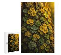 Teenagerss Puzzles 1000 PCS Jigsaws Lichen on Tree Bark Jigsaw Puzzle Hands-on Game Wall Art Deal As Gifts for The Whole Family 1000 PCS