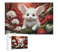 Teenagerss Puzzles 1000 PCS Jigsaws Magical Forest Bunny Jigsaws for Adults Hands-on Game Analysis And Logic Unique Birthday And Gifts 1000 PCS