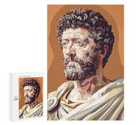 Teenagerss Puzzles 1000 PCS Jigsaws Marcus Aurelius Low Poly Puzzles for Adults Anti-Stress Toys Analysis And Logic for Birthday, Chrismas 1000 PCS