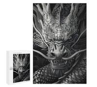 Teenagerss Puzzles 1000 PCS Jigsaws Obsidian Chinese Dragon Puzzle for Adults Brain Teaser Game Presents for Women for Birthday, Chrismas 1000 PCS