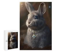 Teenagerss Puzzles 1000 PCS Jigsaws Royal Bunny Necklace Puzzle for Adults Brain Teaser Game Presents for Women for Birthday, Chrismas 1000 PCS