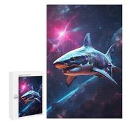Teenagerss Puzzles 1000 PCS Jigsaws Shark in Space Puzzle for Adults Brain Teaser Game Presents for Women for Birthday, Chrismas 1000 PCS