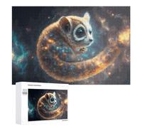 Teenagerss Puzzles 1000 PCS Jigsaws Space Lemur A Cosmic Adventure Jigsaws for Adults Hands-on Game Analysis And Logic Unique Birthday And Gifts 1000 PCS