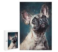 Teenagerss Puzzles 1000 PCS Jigsaws Splatter Expression Dog Puzzle for Adults Brain Teaser Game Presents for Women for Birthday, Chrismas 1000 PCS