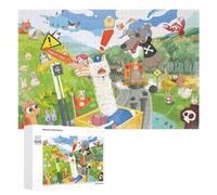 Teenagerss Puzzles 1000 PCS Jigsaws Whimsical Forest Adventure Wall Mural Jigsaws for Adults Hands-on Game Analysis And Logic Unique Birthday And Gifts 1000 PCS