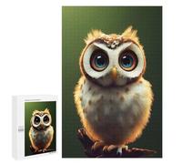 Teenagerss Puzzles 1000 PCS Jigsaws Whimsical Owl Portrait Puzzle for Adults Brain Teaser Game Presents for Women for Birthday, Chrismas 1000 PCS