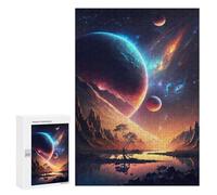 Teenagerss Puzzles 300 PCS Jigsaws Celestial Symphony Space Adult Puzzles Anti-Stress Toys Difficult Challenge Unique Birthday And Gifts 300 PCS