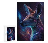 Teenagerss Puzzles 300 PCS Jigsaws Cosmic Kangaroo Profile-4 Jigsaw Puzzle Hands-on Game Wall Art Deal As Gifts for The Whole Family 300 PCS
