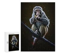 Teenagerss Puzzles 300 PCS Jigsaws Cute Monkey Adult Puzzles Anti-Stress Toys Difficult Challenge Unique Birthday And Gifts 300 PCS