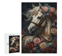 Teenagerss Puzzles 300 PCS Jigsaws Fantasy Carousel Horse Puzzle for Adults Brain Teaser Game Presents for Women for Birthday, Chrismas 300 PCS