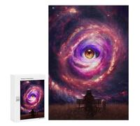 Teenagerss Puzzles 300 PCS Jigsaws Galactic Meditation Serenity in Space Jigsaw Puzzle Hands-on Game Wall Art Deal As Gifts for The Whole Family 300 PCS