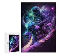 Teenagerss Puzzles 300 PCS Jigsaws Galactic Motorcycle Ride -12 Jigsaw Puzzle Hands-on Game Wall Art Deal As Gifts for The Whole Family 300 PCS
