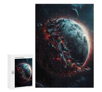 Teenagerss Puzzles 300 PCS Jigsaws Moon's Fiery Transformation Puzzle for Adults Brain Teaser Game Presents for Women for Birthday, Chrismas 300 PCS