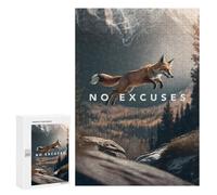 Teenagerss Puzzles 300 PCS Jigsaws No Excuses Motivation Adult Puzzles Anti-Stress Toys Difficult Challenge Unique Birthday And Gifts 300 PCS