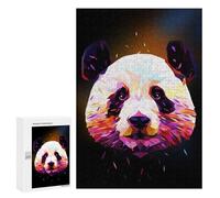 Teenagerss Puzzles 300 PCS Jigsaws Panda Low Poly Abstract Puzzles for Adults Anti-Stress Toys Analysis And Logic for Birthday, Chrismas 300 PCS