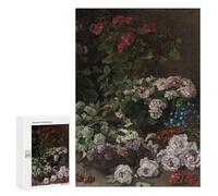 Teenagerss Puzzles 300 PCS Jigsaws Spring Flowers by Monet Adult Puzzles Anti-Stress Toys Difficult Challenge Unique Birthday And Gifts 300 PCS