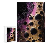 Teenagerss Puzzles 300 PCS Jigsaws Violet And Gold Jigsaw Puzzle Hands-on Game Wall Art Deal As Gifts for The Whole Family 300 PCS