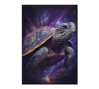 Teenagerss Puzzles 38x26cm/1000pcs Jigsaws Galactic Turtle Art Print Adult Jigsaw Brain Teaser Game Birthday Present Stress Reduction Gifts 38x26cm/1000pcs