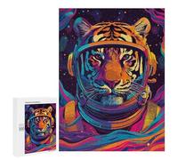 Teenagerss Puzzles 500 PCS Jigsaws Astronaut Tiger Space Puzzle for Adults Brain Teaser Game Presents for Women for Birthday, Chrismas 500 PCS