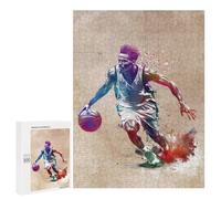 Teenagerss Puzzles 500 PCS Jigsaws Basketball Player Sport Puzzle for Adults Brain Teaser Game Presents for Women for Birthday, Chrismas 500 PCS