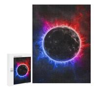 Teenagerss Puzzles 500 PCS Jigsaws Cosmic Eclipse Adult Puzzles Anti-Stress Toys Difficult Challenge Unique Birthday And Gifts 500 PCS