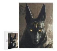 Teenagerss Puzzles 500 PCS Jigsaws Egyptian God Anubis Adult Puzzles Anti-Stress Toys Difficult Challenge Unique Birthday And Gifts 500 PCS