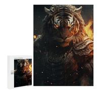 Teenagerss Puzzles 500 PCS Jigsaws Evil Tiger Warrior Suit Puzzle for Adults Brain Teaser Game Presents for Women for Birthday, Chrismas 500 PCS