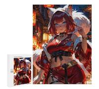 Teenagerss Puzzles 500 PCS Jigsaws Foxfire Flirting Puzzle for Adults Brain Teaser Game Presents for Women for Birthday, Chrismas 500 PCS