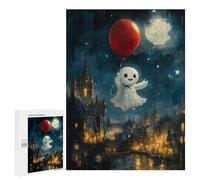 Teenagerss Puzzles 500 PCS Jigsaws Ghostly Balloon Ride Puzzle for Adults Brain Teaser Game Presents for Women for Birthday, Chrismas 500 PCS