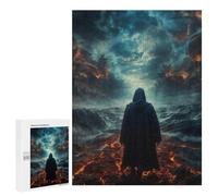 Teenagerss Puzzles 500 PCS Jigsaws God Descent Into Madness Puzzle for Adults Brain Teaser Game Presents for Women for Birthday, Chrismas 500 PCS