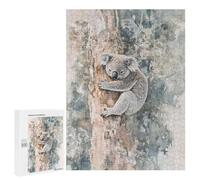 Teenagerss Puzzles 500 PCS Jigsaws Koala in Tree Watercolor Puzzle for Adults Brain Teaser Game Presents for Women for Birthday, Chrismas 500 PCS