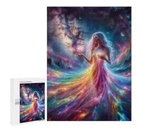 Teenagerss Puzzles 500 PCS Jigsaws Lotus Goddess Puzzle for Adults Brain Teaser Game Presents for Women for Birthday, Chrismas 500 PCS