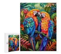 Teenagerss Puzzles 500 PCS Jigsaws Macaws in Tropical Paradise Jigsaws for Adults Hands-on Game Analysis And Logic Unique Birthday And Gifts 500 PCS