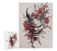 Teenagerss Puzzles 500 PCS Jigsaws Minimalist Japanese Oni Puzzle for Adults Brain Teaser Game Presents for Women for Birthday, Chrismas 500 PCS