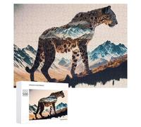 Teenagerss Puzzles 500 PCS Jigsaws Mountain Leopard Majesty Jigsaws for Adults Hands-on Game Analysis And Logic Unique Birthday And Gifts 500 PCS