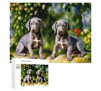 Teenagerss Puzzles 500 PCS Jigsaws Painted Puppies Garden Jigsaws for Adults Hands-on Game Analysis And Logic Unique Birthday And Gifts 500 PCS