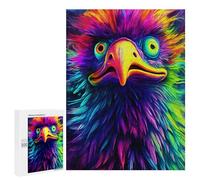 Teenagerss Puzzles 500 PCS Jigsaws Rainbow Eagle Portrait Jigsaws for Adults Hands-on Game Analysis And Logic Unique Birthday And Gifts 500 PCS