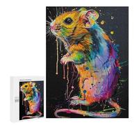 Teenagerss Puzzles 500 PCS Jigsaws Rat Popart Painting Puzzles for Adults Anti-Stress Toys Analysis And Logic for Birthday, Chrismas 500 PCS