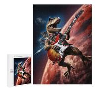 Teenagerss Puzzles 500 PCS Jigsaws Rocking Tyrannosaurus Puzzle for Adults Brain Teaser Game Presents for Women for Birthday, Chrismas 500 PCS