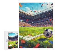 Teenagerss Puzzles 500 PCS Jigsaws Soccer Stadium Celebration Puzzles for Adults Anti-Stress Toys Analysis And Logic for Birthday, Chrismas 500 PCS