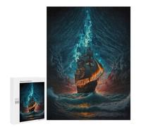 Teenagerss Puzzles 500 PCS Jigsaws Stormy Sails Through Clouds Puzzle for Adults Brain Teaser Game Presents for Women for Birthday, Chrismas 500 PCS